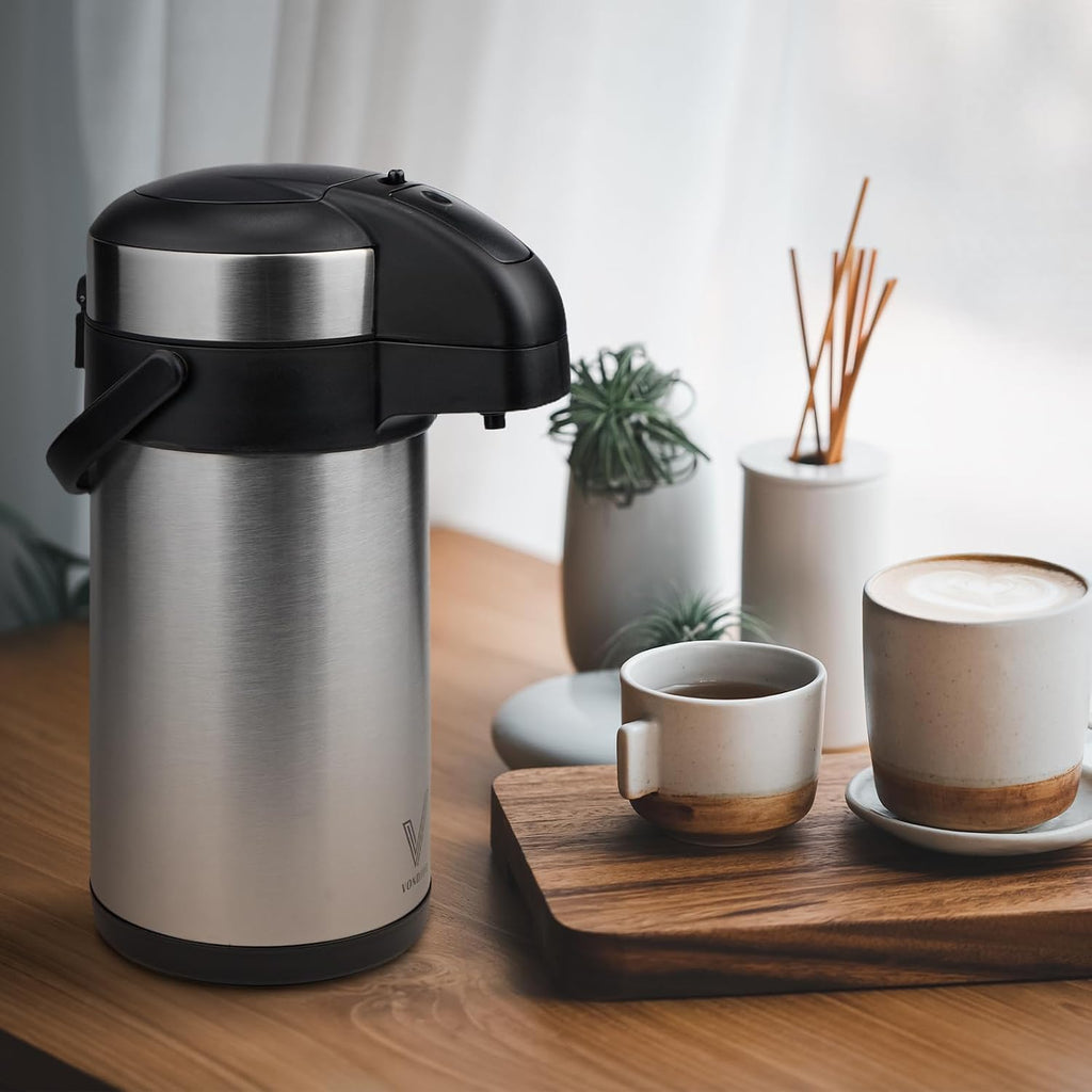 Airpot - Dispensador de café con bomba \u2013 Jarra de café aislada...