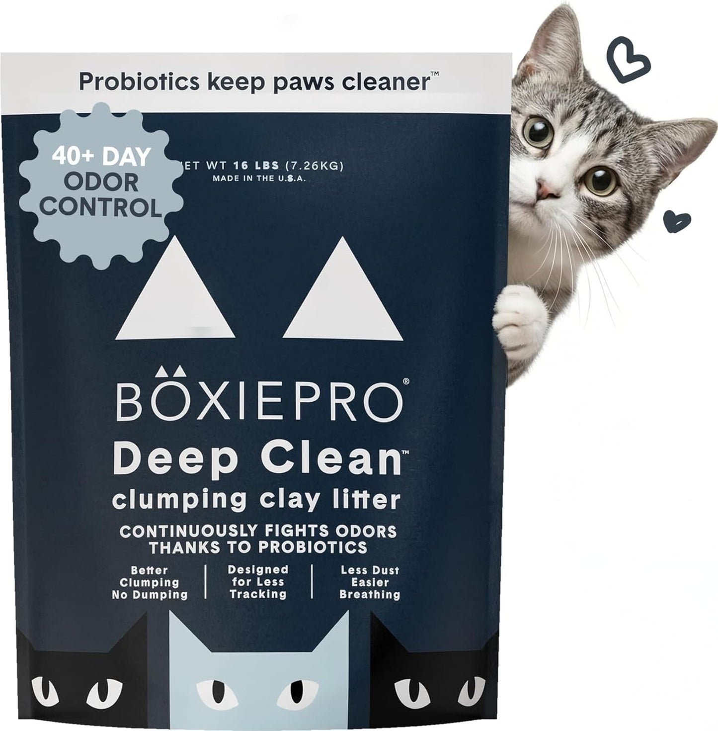 Boxie Arena Probiótica para Gatos, Control de Olores de 40 Días, Ar...