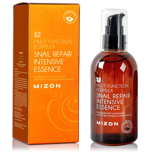 Mizon Caracol básicos para el cuidado de la piel, esencia de caracol antiarrugas, línea de reparación e hidratante para una eficaz rutina de cuidado de la piel coreana