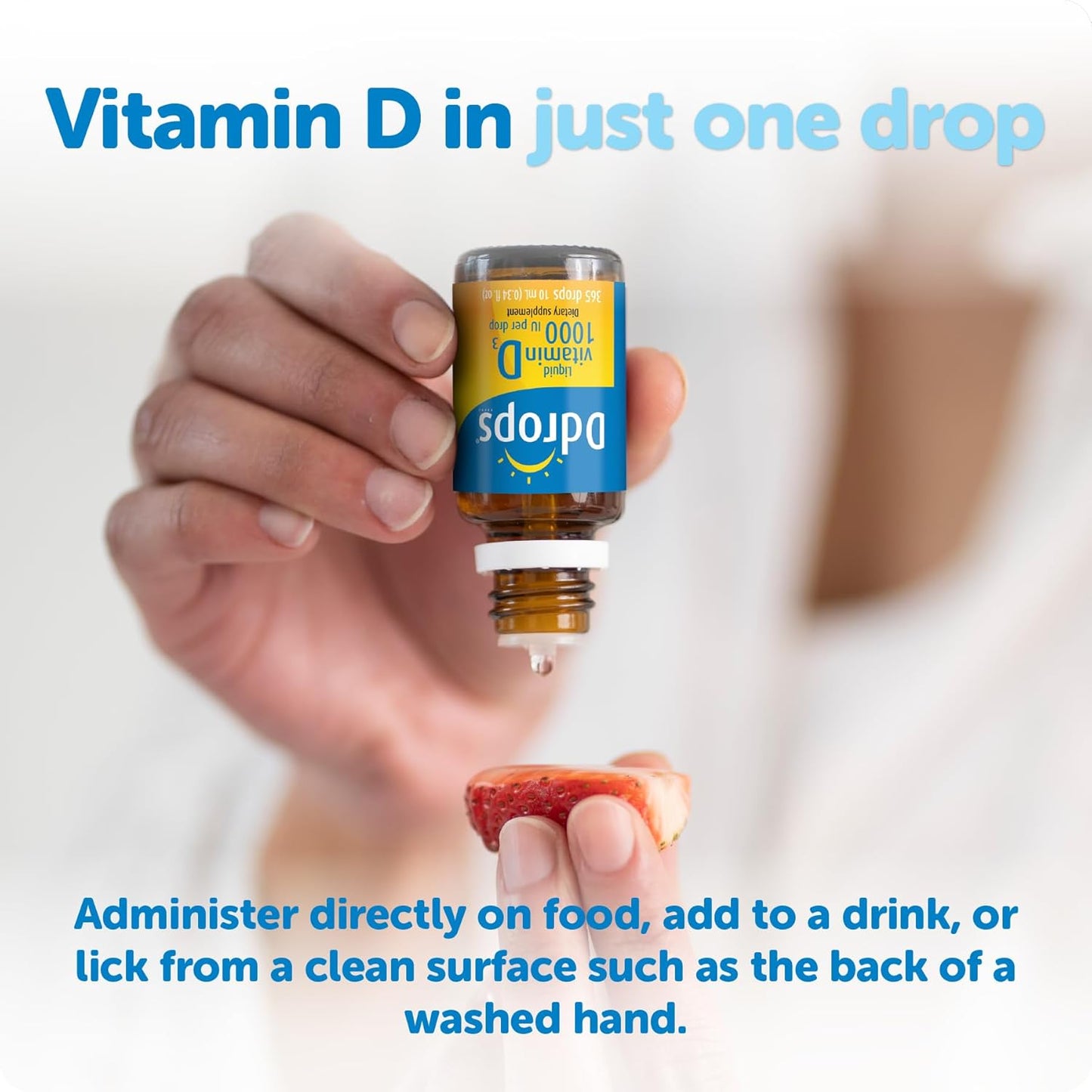 Ddrops Adultos 1000IU 365 Gotas - Suplemento líquido de vitamina D3...