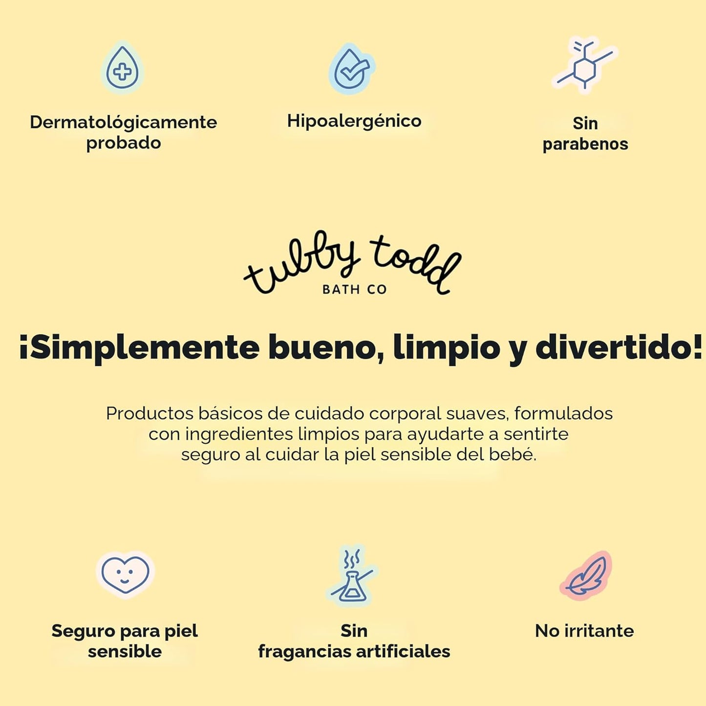 TUBBY TODD Baby Bundle - Conjunto de Cuidado de la Piel para Recién...