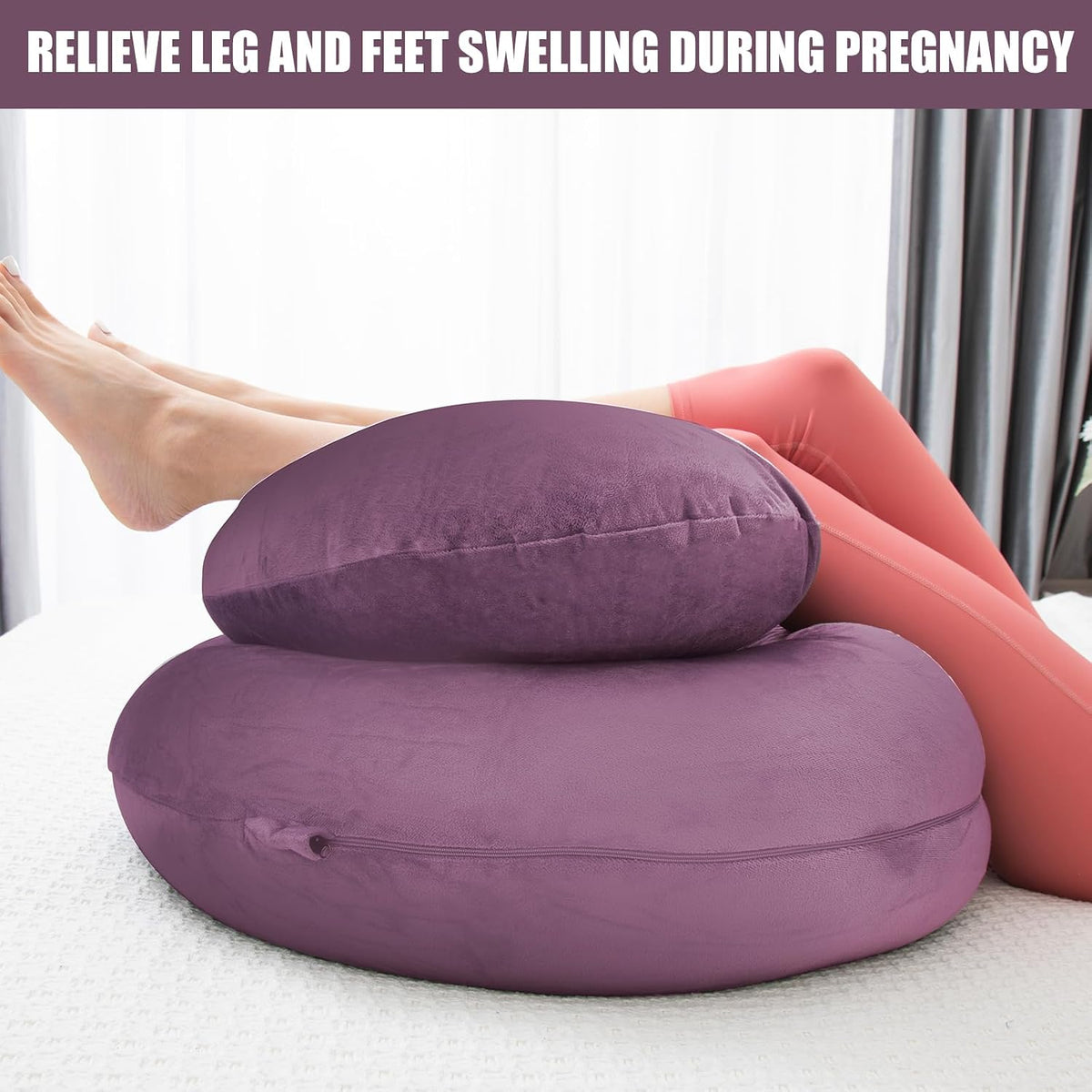 1 MIDDLE ONE - Almohada de embarazo, almohada con forma de C para d...