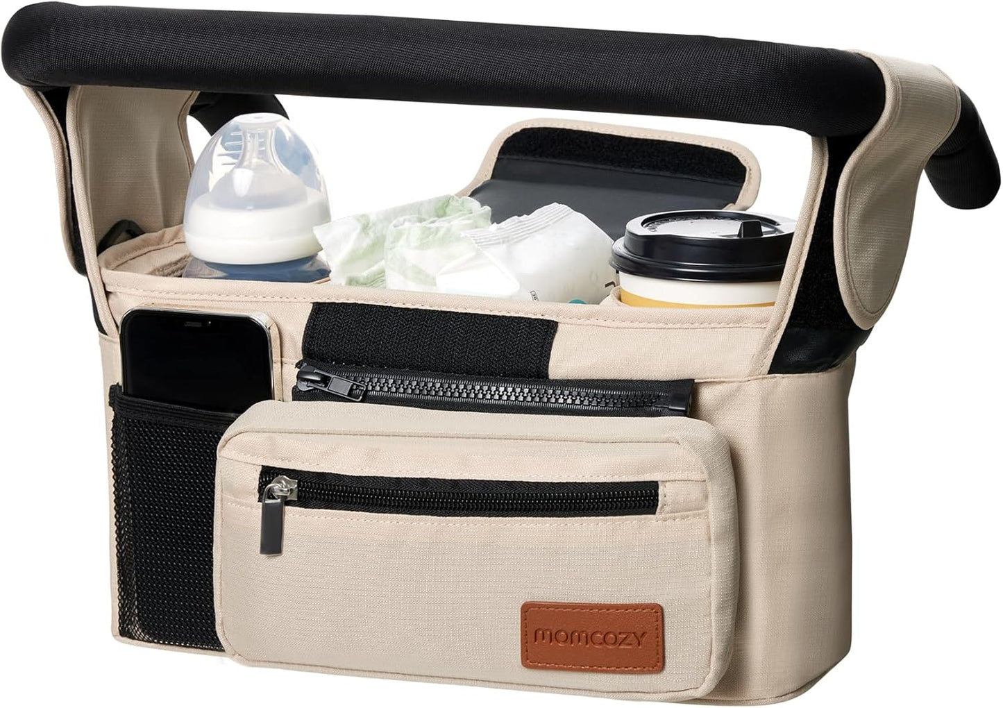 Momcozy - Organizador universal para cochecito con portavasos aisla...
