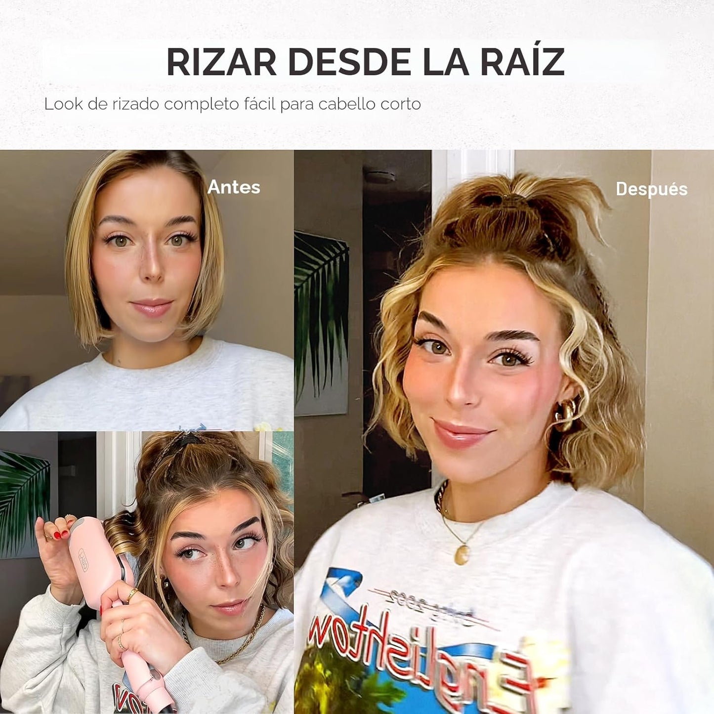 Rizador de pelo y rizador de cabello ondulador - TYMO ROVY varita p...