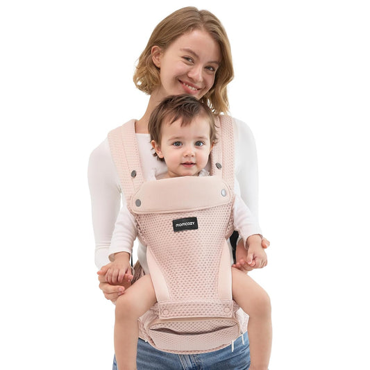 Momcozy Portabebés con asiento de cadera, transporte orientado haci...