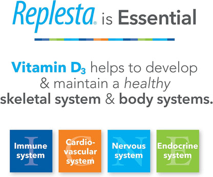 Replesta 50,000 UI de vitamina D3 colecalciferol, para deficiencia...