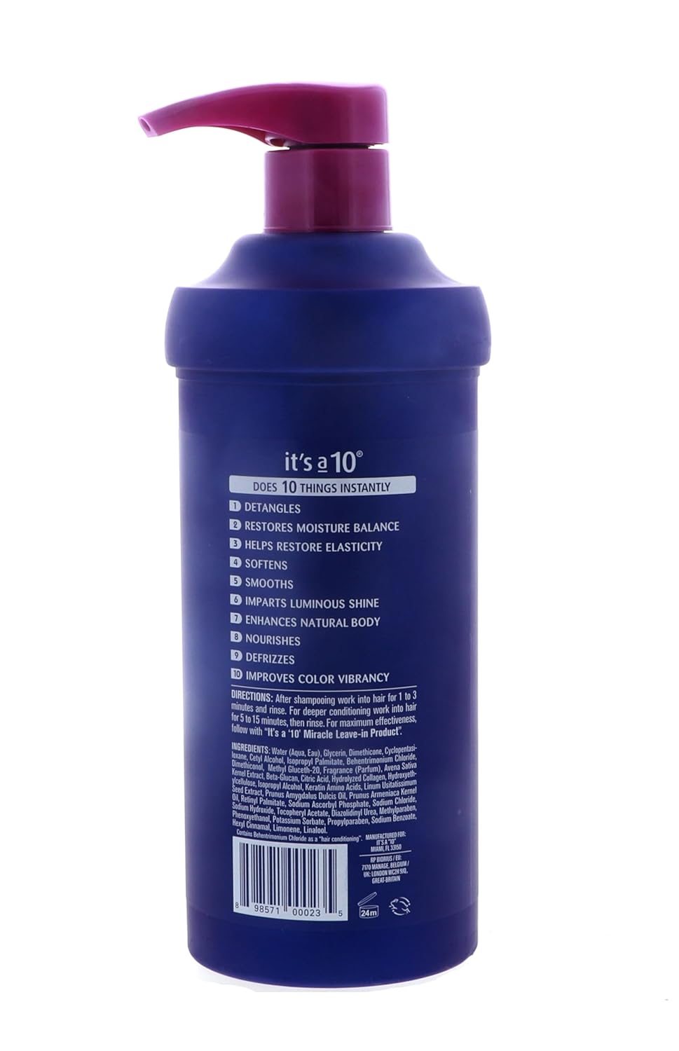Máscara para el cabello Miracle Hair, de It's A 10, 17.5 onzas,...
