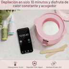 Lifestance - Kit de depilación para mujeres y hombres, calentador d...