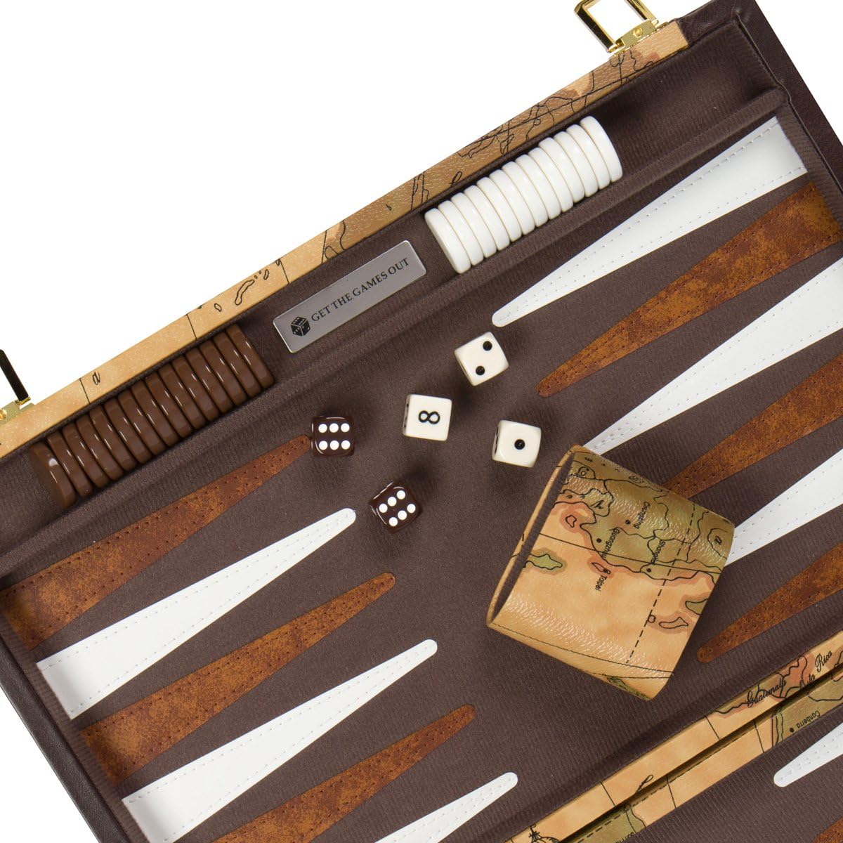 Get The Games Out Top Backgammon Set \u2013 Estuche clásico para ju...