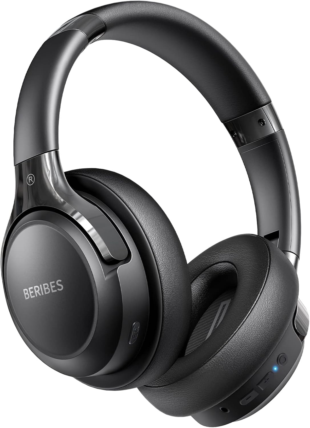 BERIBES Auriculares Bluetooth sobre la oreja, tiempo de reproducció...