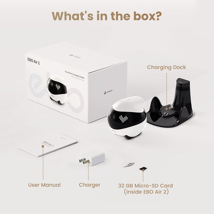 Enabot EBO Air 2 FamilyBot - Robot de cámara de seguridad para inte...