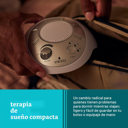Máquina de relajación con 6 sonidos de la naturaleza, plateado