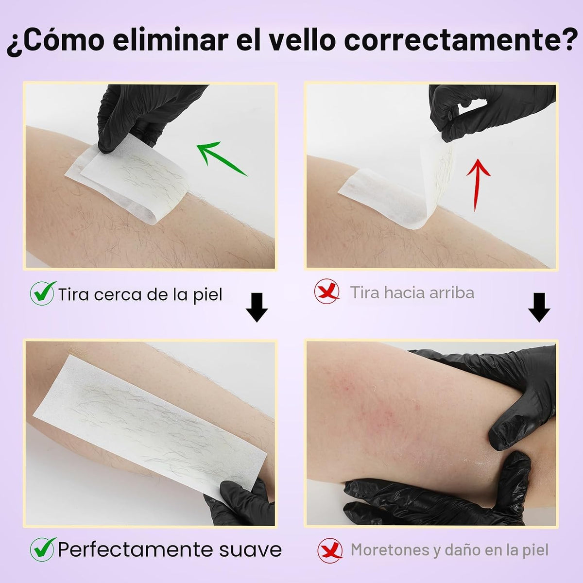 Kit de cera con rodillo Waxers para depilación con lavanda en rollo...