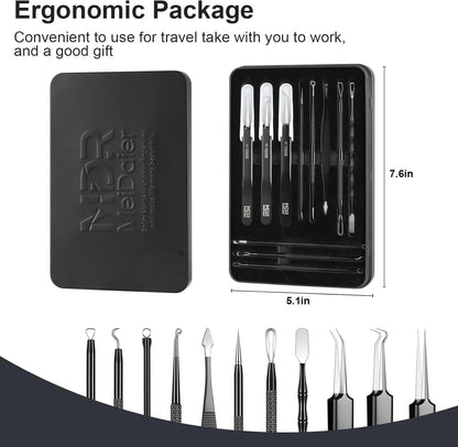 Meidaier Kit de eliminación de puntos negros, extractor de comedona...