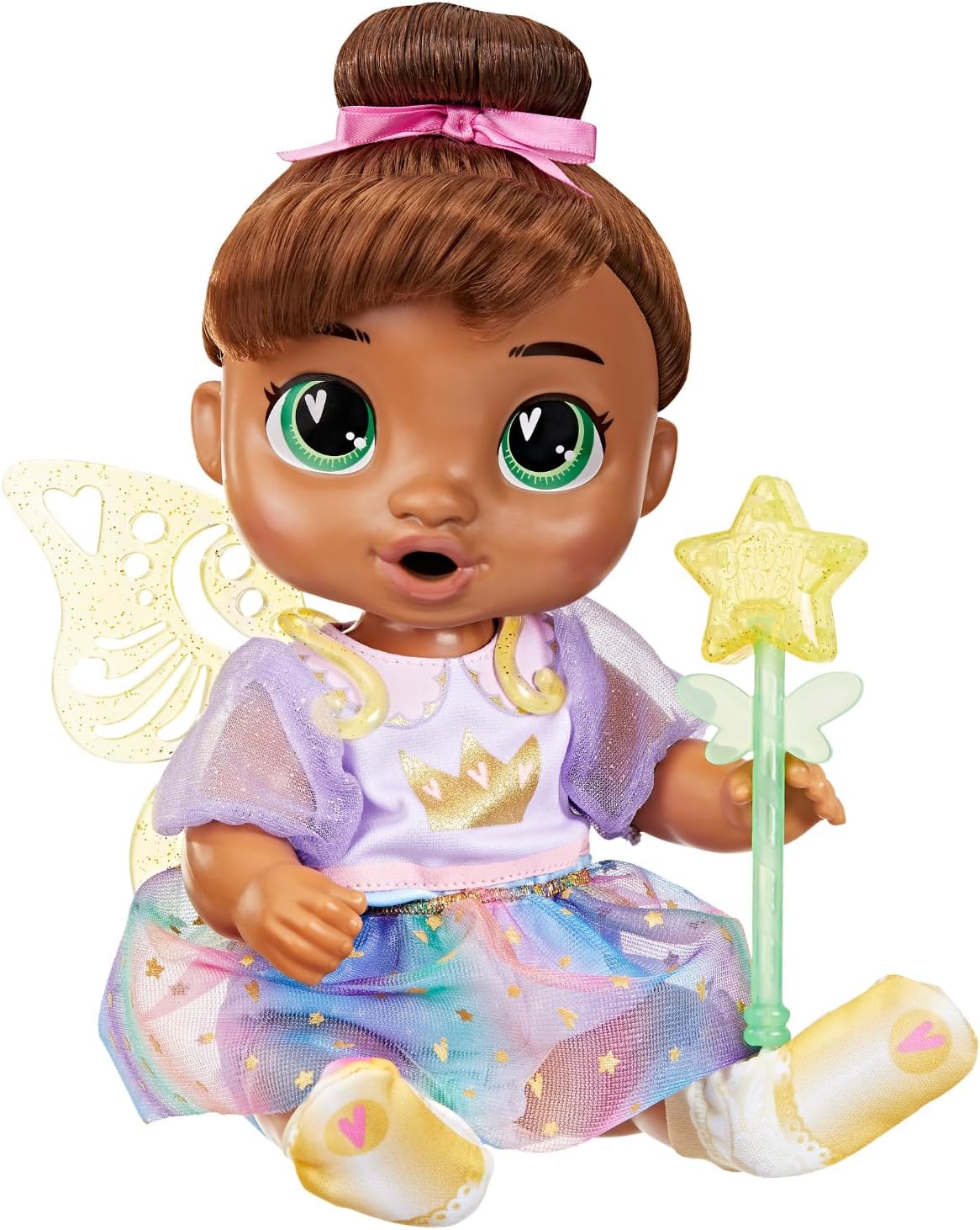 Baby Alive Fairy Fashions - Muñeca Sophia Sparkle con accesorios de...