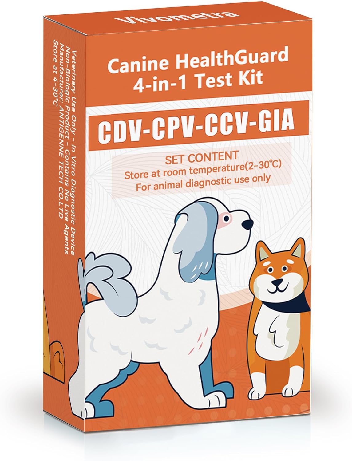 vivometra Home Check Kit de bienestar para perros 4 en 1 2 (paquete...
