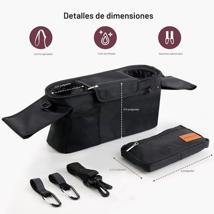 Momcozy - Organizador universal para cochecito con portavasos aisla...