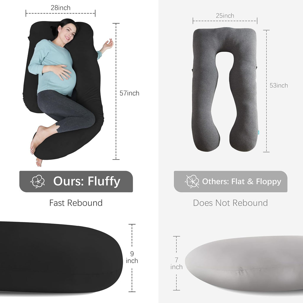 MOON PARK - Almohadas de embarazo y maternidad de cuerpo completo p...