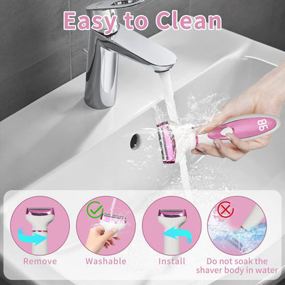 Afeitadora eléctrica Beanify para mujeres y hombres, kit de depilac...