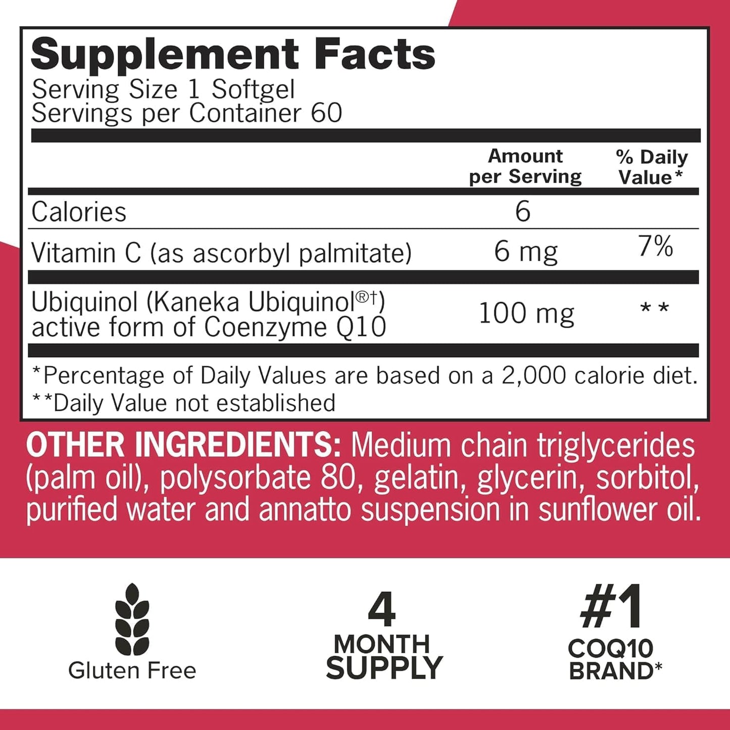 Qunol Mega Ubiquinol CoQ10 Suplemento natural de C0Q10 solubre en a...