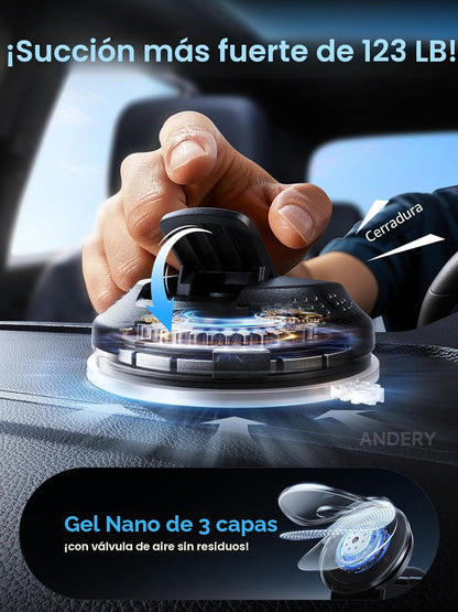 ANDERY Soporte de teléfono de coche para MagSafe [brazo de aleación...