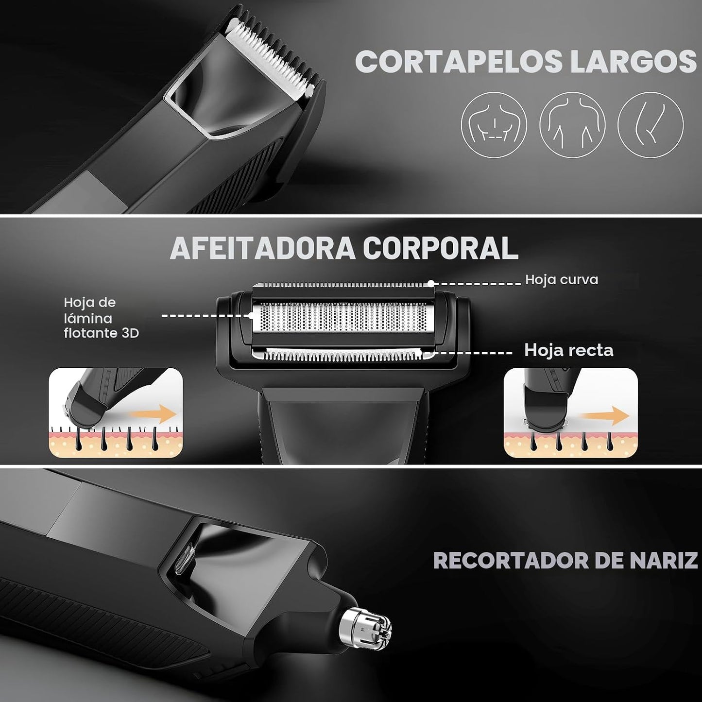 Recortador de Cuerpo y Testículos Manscape para Hombres, Afeitadora...