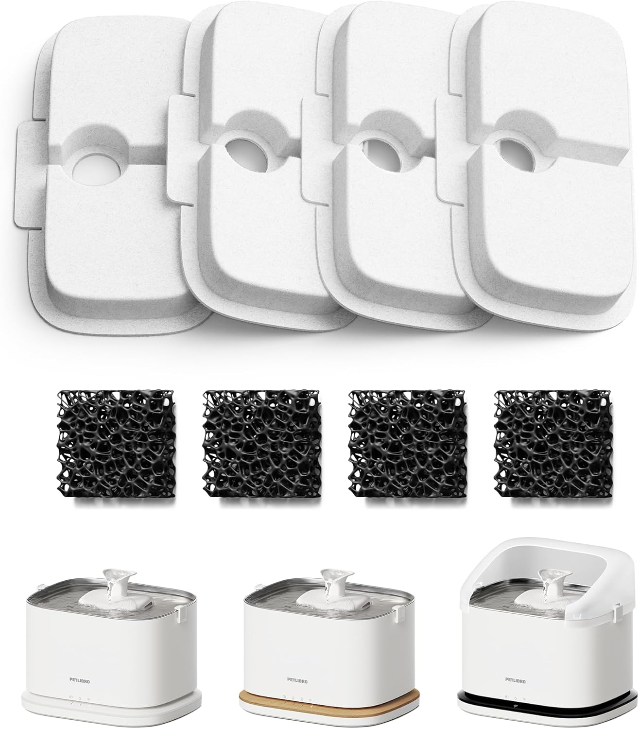PETLIBRO Filtro de Fuente de Agua para Gatos, 4 Paquetes de Filtro...
