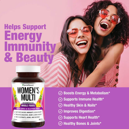 FarmHaven Multivitamínico para mujer - 22 nutrientes clave para la...