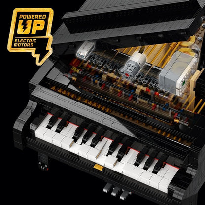 LEGO Ideas Grand Piano 21323 - Juego de construcción de modelos para adultos, kit coleccionable de decoración del hogar, regalo para amantes de la música con funciones motoras y de potencia