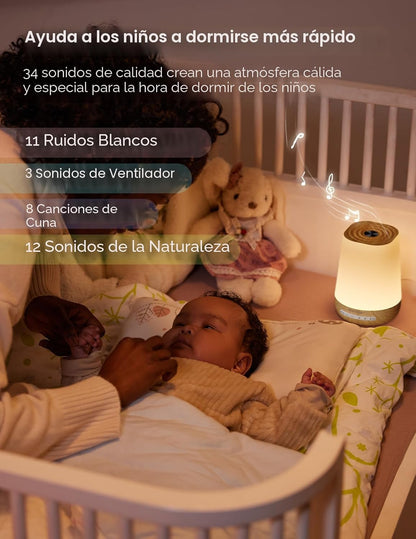 Máquina de sonidos para bebé, Momcozy - Máquina de ruido blanco con...