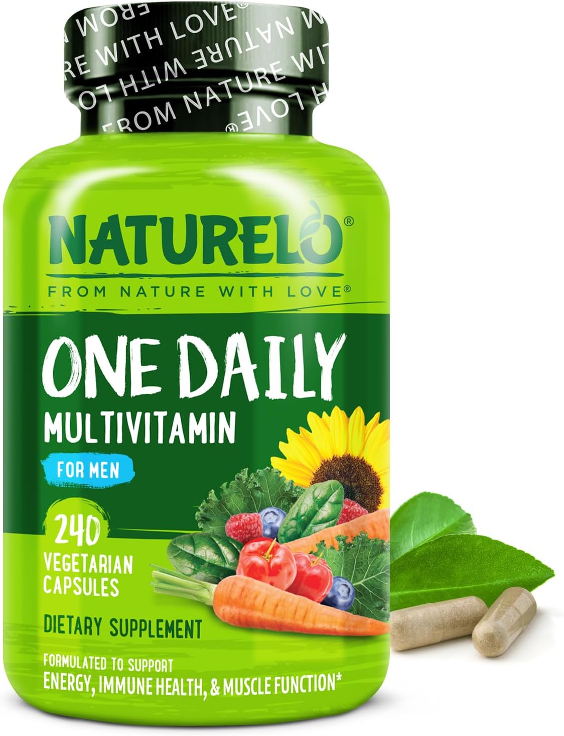 NATURELO Multivitamínicos para hombres - Un multivitamínico diario...