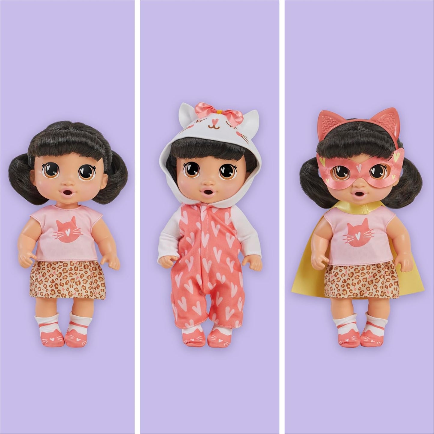 Baby Alive Super BFF Katie Kat Set de Juego de Muñeca Bebé de Vesti...