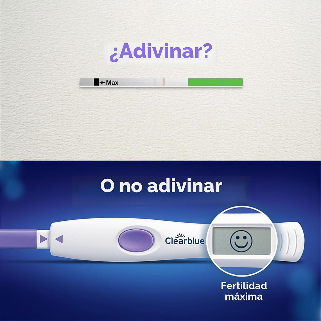 Prueba de ovulación digital avanzada Clearblue, kit de prueba de LH...