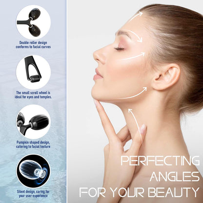 Yeamon Gua Sha - Juego de herramientas faciales y rodillo facial, h...