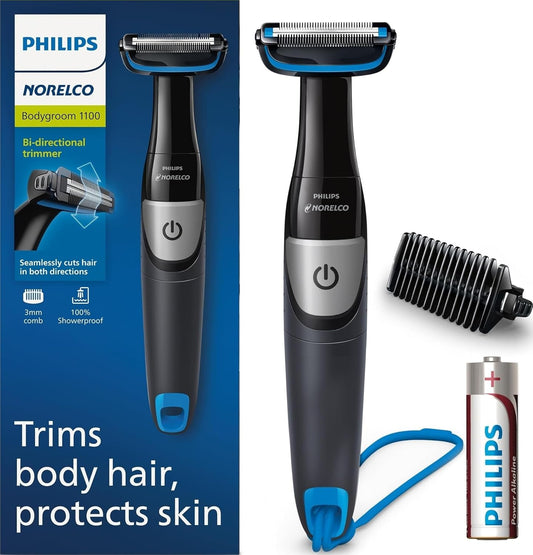 Philips Norelco Bodygroom Series 1100, BG1026\/60, Recortadora y Ar...
