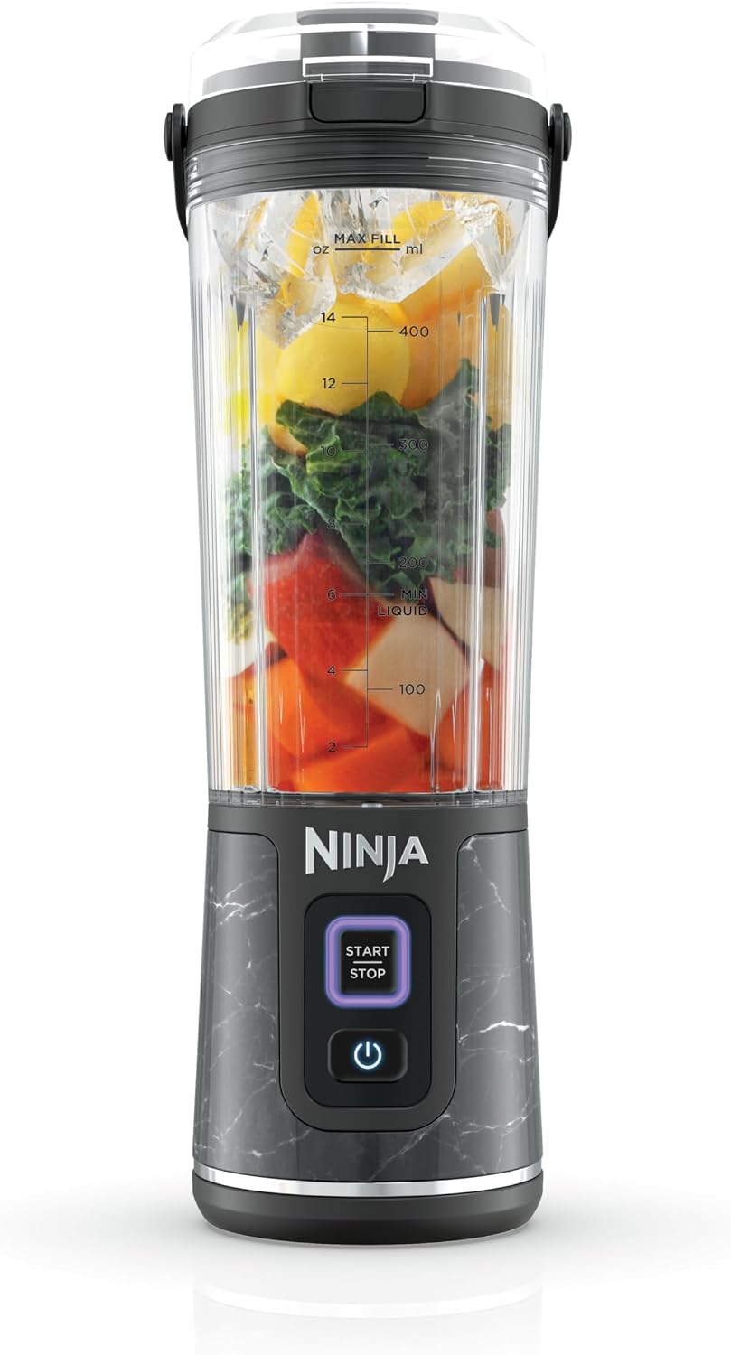 Ninja Blast Licuadora portátil, inalámbrica, recipiente de 18 onzas...