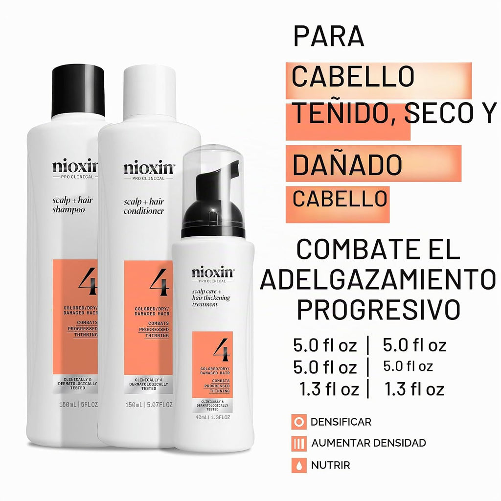 NIOXIN Kits de sistema de engrosamiento del cuero cabelludo + cabel...