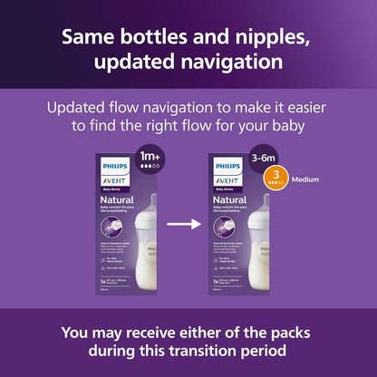 Philips AVENT - Biberón natural con boquilla de respuesta natural,...