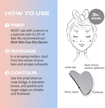 Sacheu Gua Sha - Rascador muscular facial para mejorar el drenaje l...