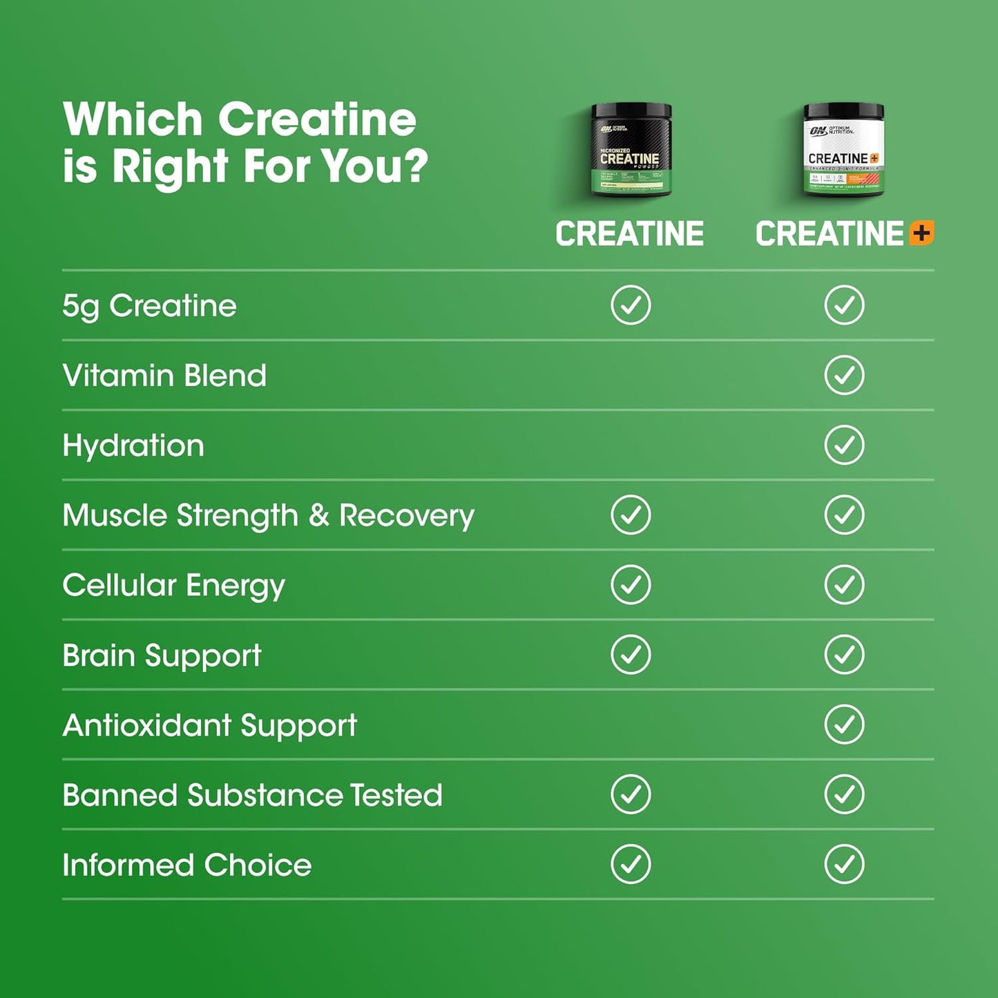 Optimum Nutrition Cápsulas micronizadas de monohidrato de creatina