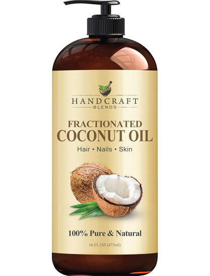 Handcraft Blends Aceite de coco fraccionado \u2013 16 onzas líquida...