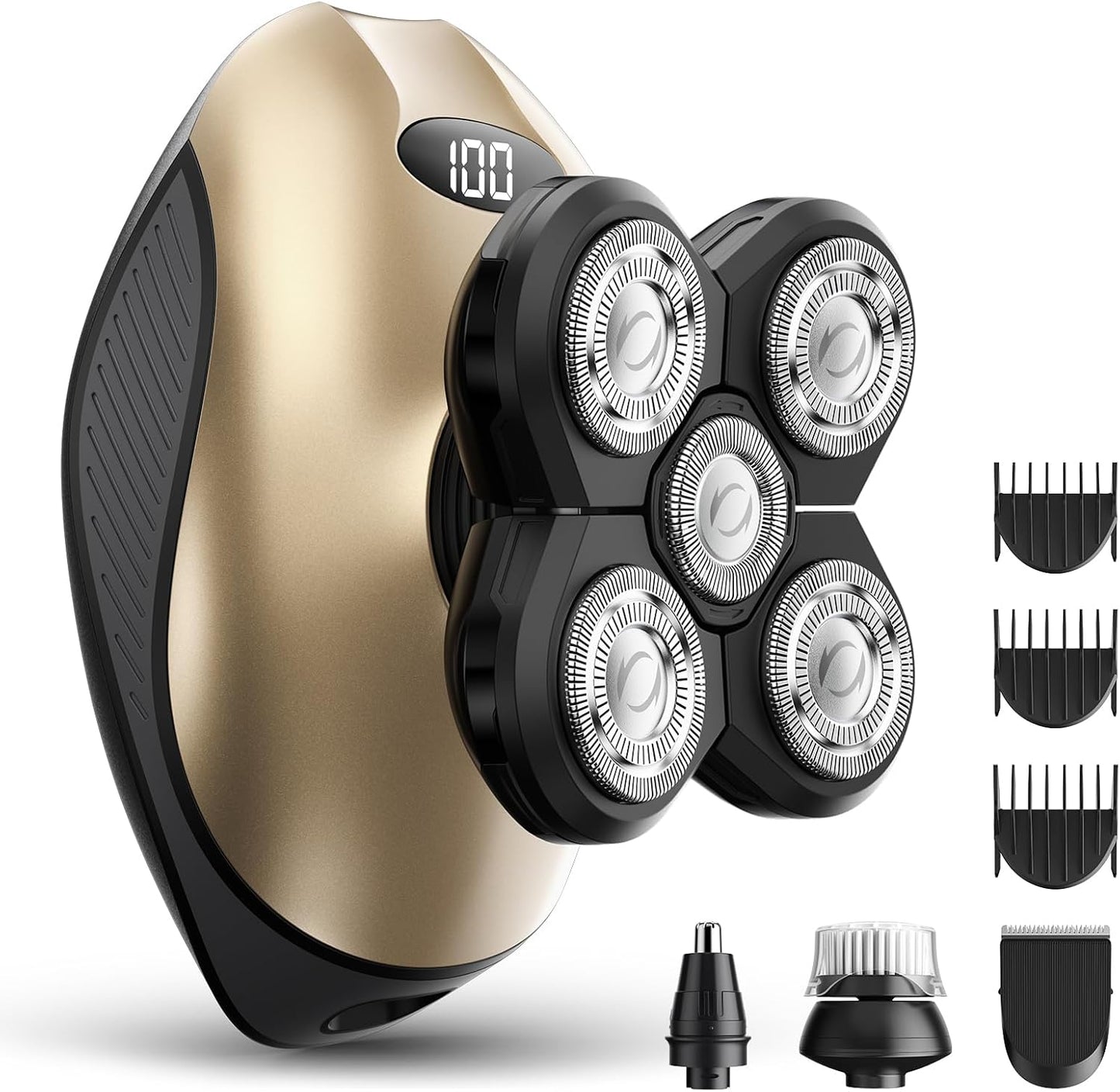 Maquina de Afeitar Eléctrica para Hombres, Afeitadora de Cabello de...