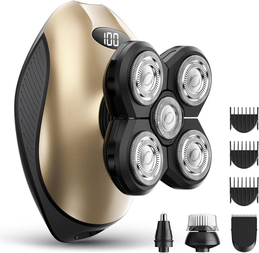 Maquina de Afeitar Eléctrica para Hombres, Afeitadora de Cabello de...