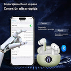 Fhumsh Auriculares inalámbricos, Bluetooth 5.3, estéreo de alta fid...