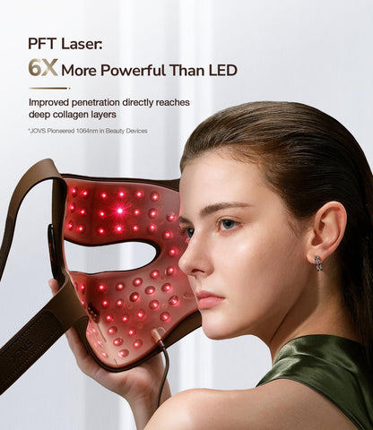 JOVS, máscara de terapia láser 4D para rostro, máscara facial de te...