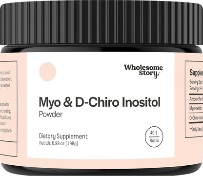 Suplemento en polvo de mio-inositol y D-Chiro inositol para mujeres...