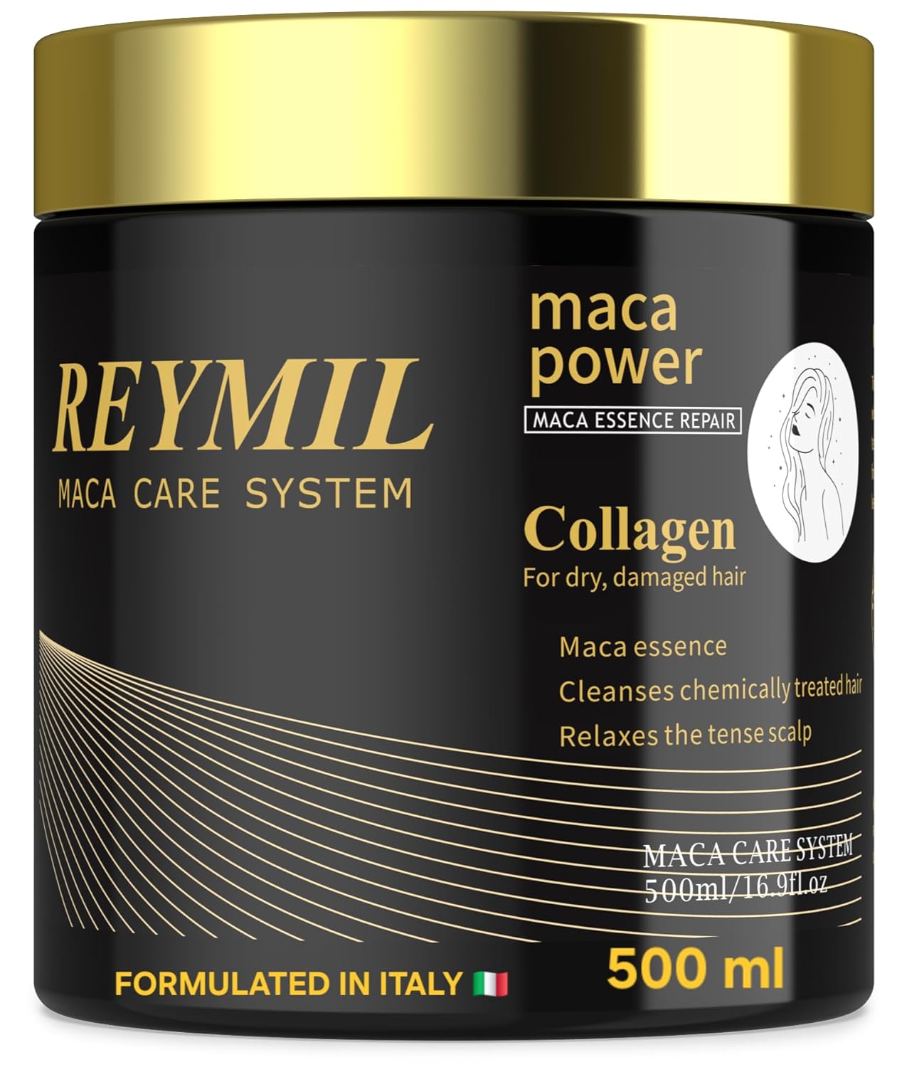 REYMIL -Mascarilla capilar de colágeno - Tratamiento capilar para c...