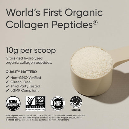Sports Research® Péptidos de colágeno orgánico - Polvo de proteína...
