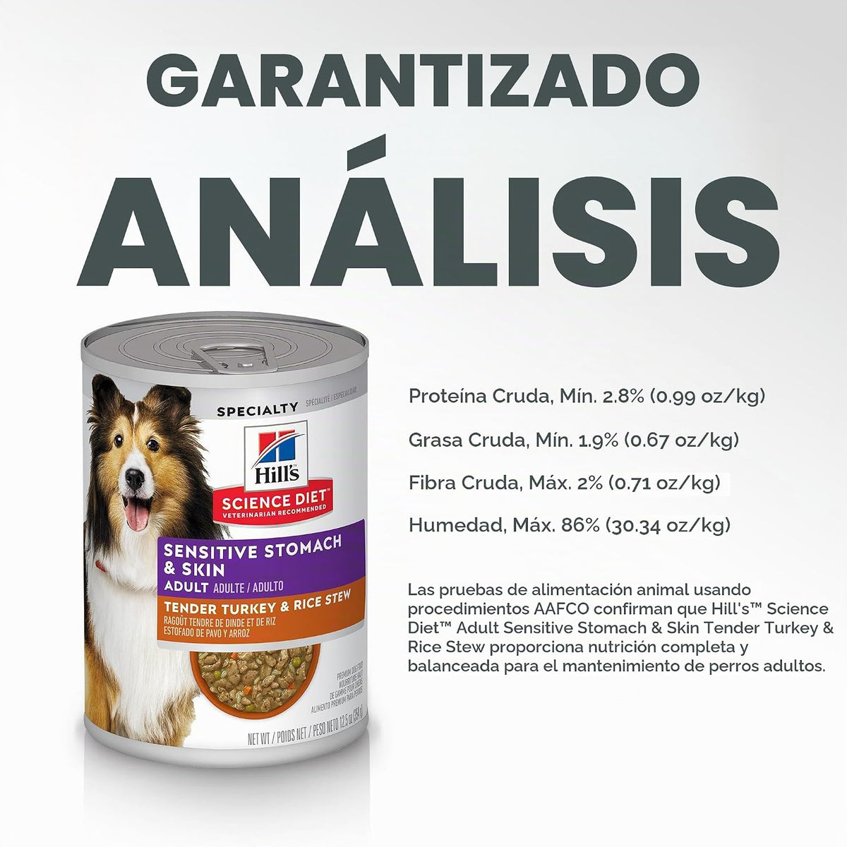 Hill's Science Diet Alimento húmedo para perros sensibles para...
