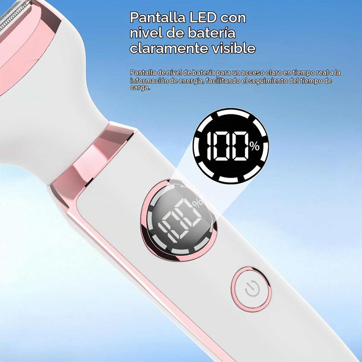 ANFOOS Maquinilla de afeitar eléctrica 4 en 1 para mujer, recortado...
